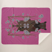 Flying Fox Boysenberry Sherpa Blanket (3 grootten) Sherpa Deken (Voorkant (horizontaal))