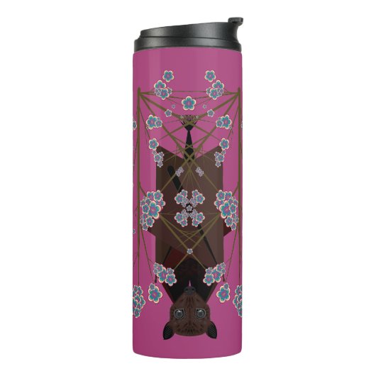 Flying Fox Boysenberry Thermal Travel Tumbler Thermosbeker (Gedraaid links)