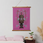 Flying Fox Boysenberry Wood Bovenkant tapijt Hangend Wandkleed (Slaapkamer)