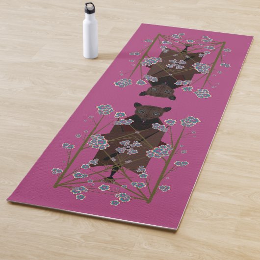 Flying Fox Boysenberry Yoga Mat (In situ)