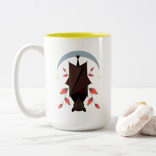 Flying Fox Classic Mok 15oz. Geel (Met donut)