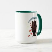 Flying Fox Classic Mok 15oz. Groen (Voorkant rechts)