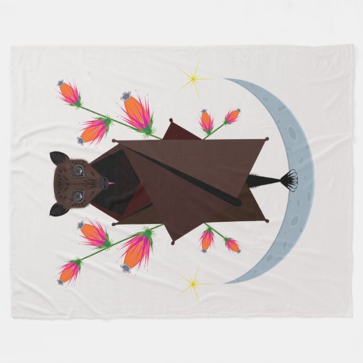 Flying Fox Fleece Blanket (3 maten) (Voorkant (Horizontaal))