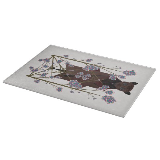 Flying Fox Glass Cutting Board 15x11 Snijplank (Hoek)