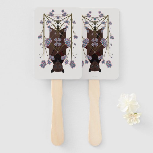 Flying Fox Hand Fans Handwaaier (Voorkant en achterkant)