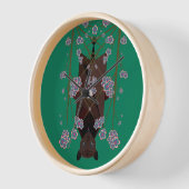 Flying Fox Jade Wood ingelijste klok (Hoek)