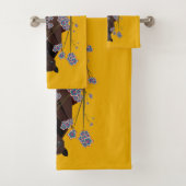 Flying Fox Mosterd Badhanddoek Set Bad Handdoek (Insitu)