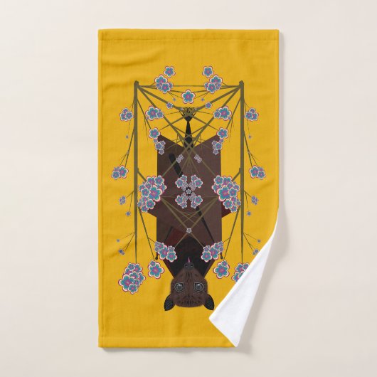 Flying Fox Mosterd Badhanddoek Set Bad Handdoek (Handdoek)