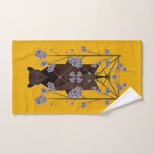 Flying Fox Mosterd Badhanddoek Set Bad Handdoek (Handdoek)