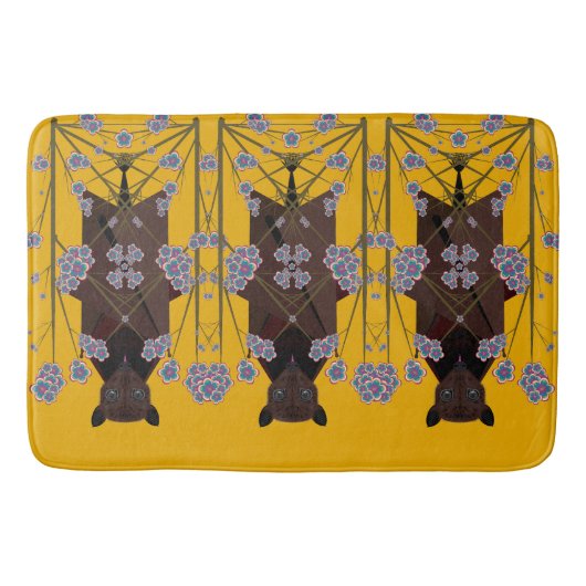 Flying Fox Mosterd Badmat (Voorkant)