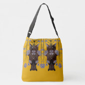 Flying Fox Mosterd Crossbody Bag (2 maten) Tas (Achterkant)