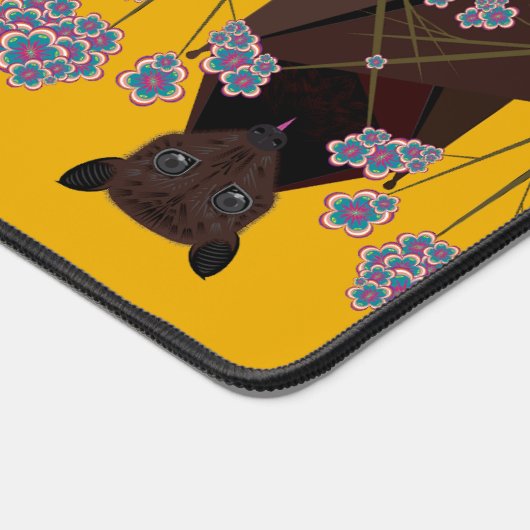 Flying Fox Mosterd Desk Mat (Hoek)