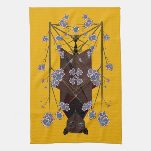 Flying Fox Mosterd Keukenhanddoek (Verticaal)