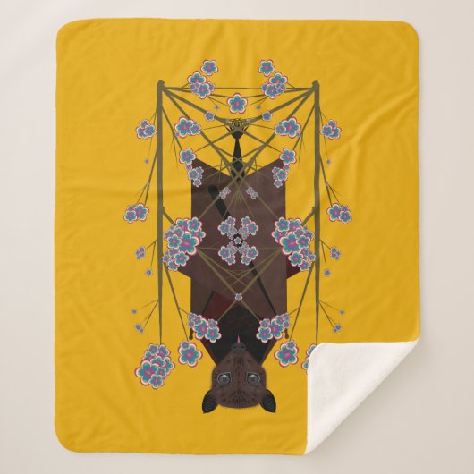 Flying Fox Mosterd Sherpa Deken (3 maten) (Voorkant)