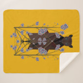 Flying Fox Mosterd Sherpa Deken (3 maten) (Voorkant (horizontaal))