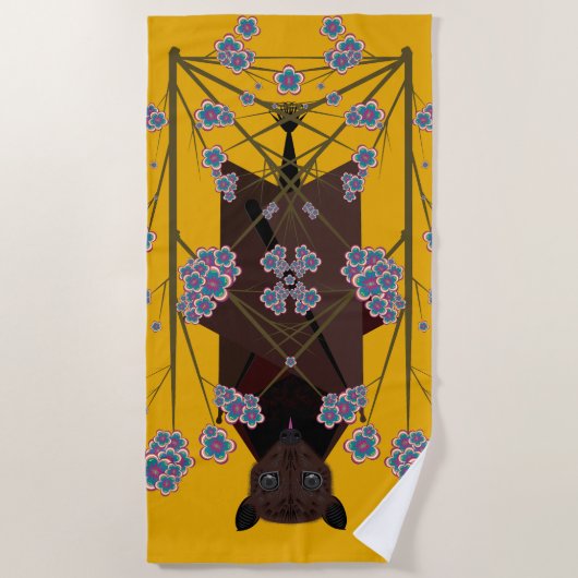 Flying Fox Mosterd Strandlaken (Voorkant)