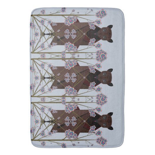 Flying Fox Sky Blue Bathmat Badmat (Voorkant Verticaal)