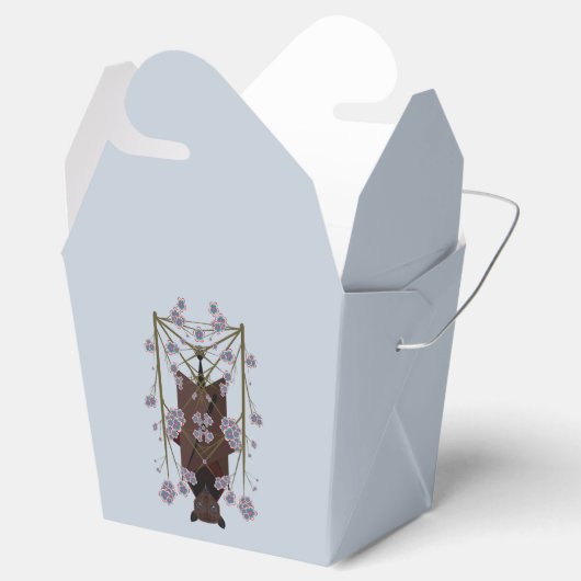 Flying Fox Sky Blue Favor Box Bedankdoosjes (Geopend)