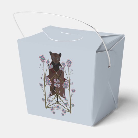 Flying Fox Sky Blue Favor Box Bedankdoosjes (Achterkant)