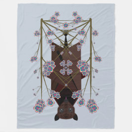 Flying Fox Sky Blue Fleece Blanket (3 grootten)