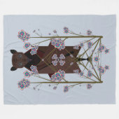 Flying Fox Sky Blue Fleece Blanket (3 grootten) (Voorkant (Horizontaal))