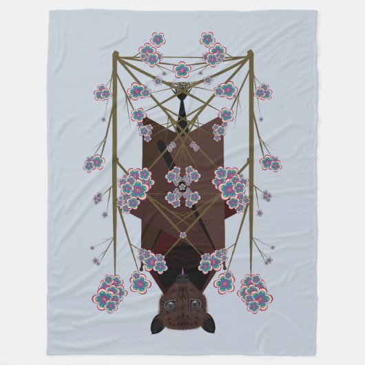 Flying Fox Sky Blue Fleece Blanket (3 grootten) Deken (Voorkant)