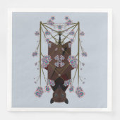 Flying Fox Sky Blue Paper Napkins Servet (Voorkant)