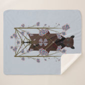 Flying Fox Sky Blue Sherpa Blanket (3 grootten) Deken (Voorkant (horizontaal))