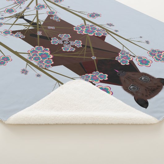 Flying Fox Sky Blue Sherpa Blanket (3 grootten) Sherpa Deken (3/4)