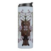 Flying Fox Sky Blue Thermal Travel Tumbler Thermosbeker (Gedraaid links)
