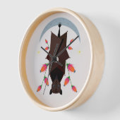 Flying Fox Wood Framed Clock (Hoek)