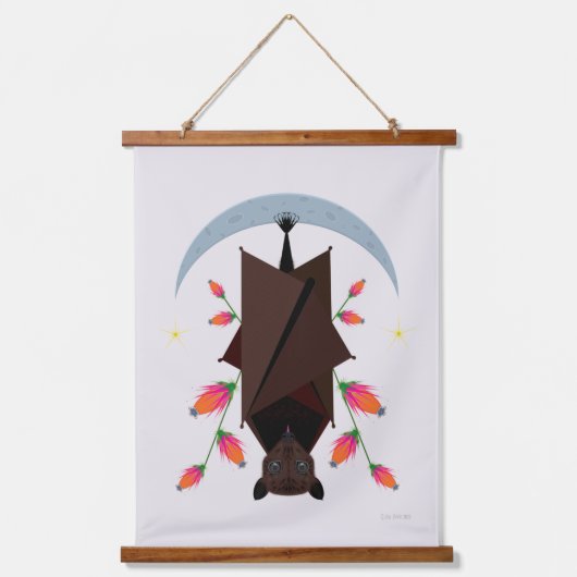 Flying Fox Wood Topped Tapestry Hangend Wandkleed (Voorkant)