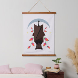 Flying Fox Wood Topped Tapestry Hangend Wandkleed