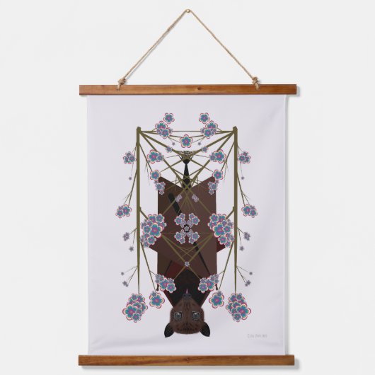 Flying Fox Wood Topped Tapestry Hangend Wandkleed (Voorkant)