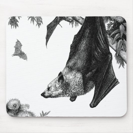 Flying Foxes Mousepad Muismat (Voorkant)