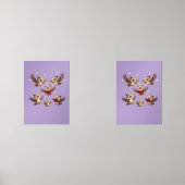 "Flying Funny Owls – Disney Cartoon Style" Muurkunst Sets (Voorkant)