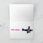 Flying Girl Birthday Kaart (Binnen)