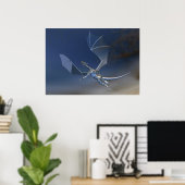 Flying Glass Dragon Fantasy poster (Thuiskantoor)