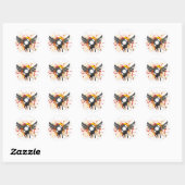 Flying Graffiti Record - Muziek Audio DJ Vinyl Ronde Sticker (Vel)