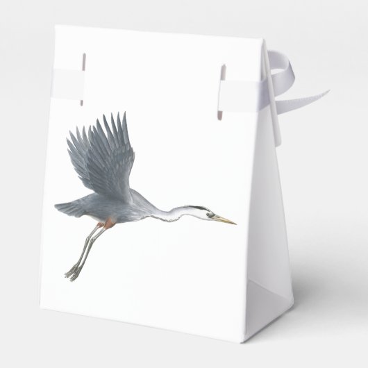 Flying Great Blue Heron Bedankdoosjes (Achterkant)
