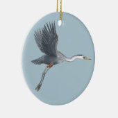 Flying Great Blue Heron Keramisch Ornament (Rechts)