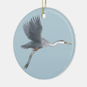 Flying Great Blue Heron Keramisch Ornament (Links)