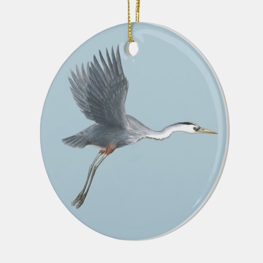 Flying Great Blue Heron Keramisch Ornament (Links)