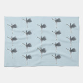 Flying Great Blue Heron Pattern Theedoek (Horizontaal)