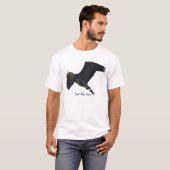 Flying Great Blue Heron Wildlife T-Shirt (Voorkant volledig)