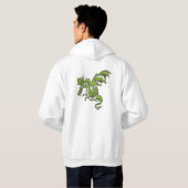 Flying Green Dragon Hoodie (Achterkant volledig)