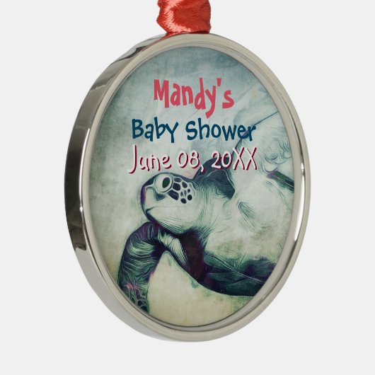 Flying Green Zee Turks | ORNAMENT BABY SHOWER (Rechts)