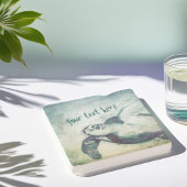 Flying Green Zee Turtle | Aangepast Onderzetter st