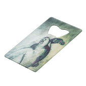 Flying Green Zee Turtle - Credit Kaart Bottle Open Creditkaart Flessenopener (Voorkant Gekanteld)
