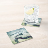 Flying Green Zee Turtle | Papieren Onderzetters (Insitu)